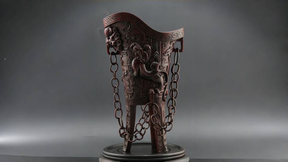 龙巍:探究青铜器在木雕中的运用(图3) 图片